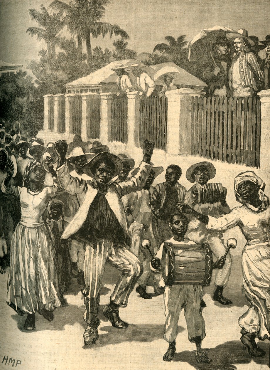 बारबाडोस में गुलामी मुक्ति उत्सव, c1834 c1890। द्वारा अज्ञात