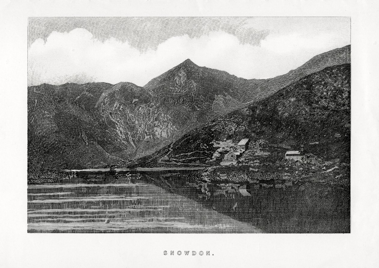 स्नोडन, वेल्स, 1896 द्वारा अज्ञात
