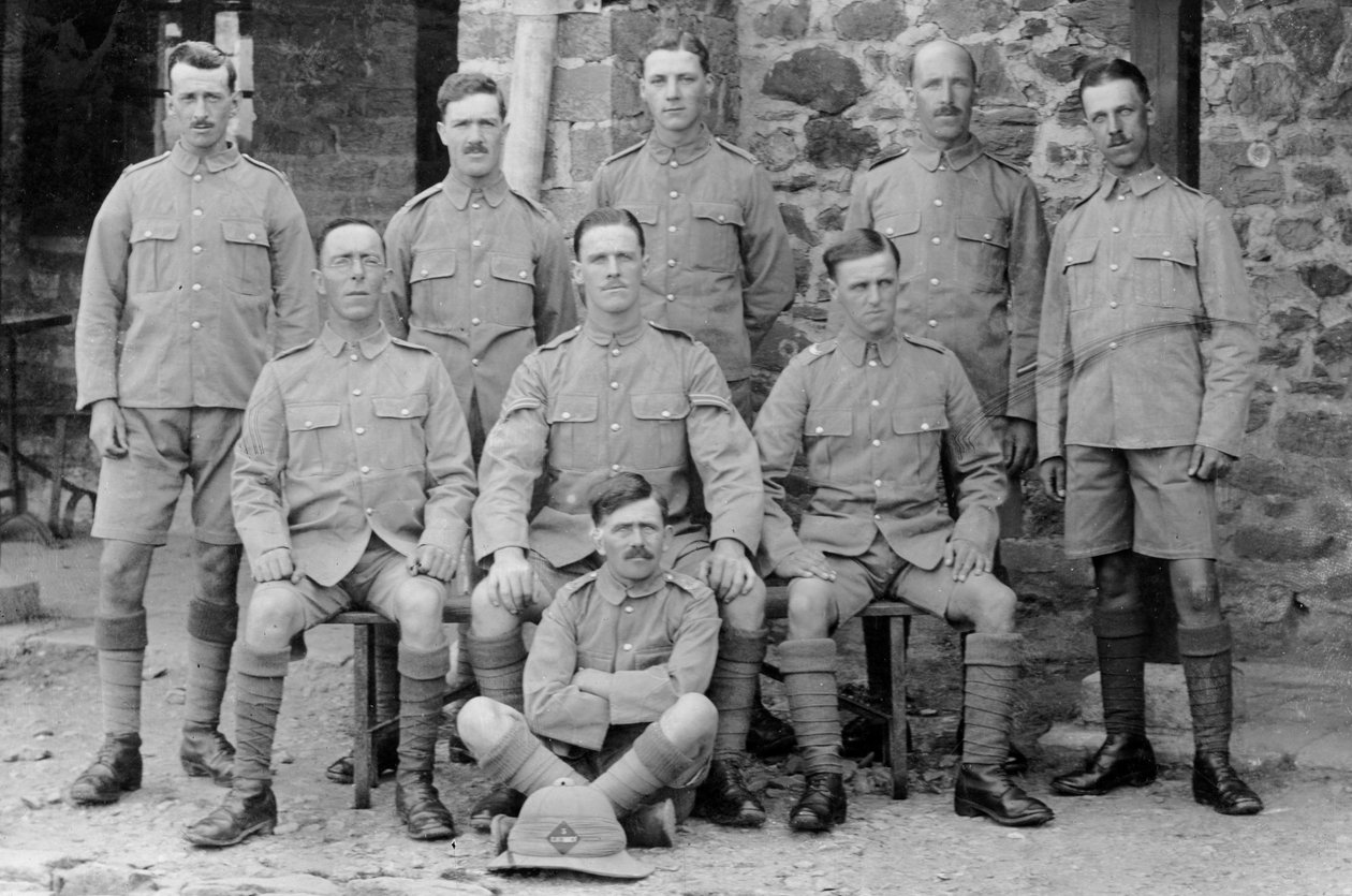 5 वीं पूर्व सरे रेजिमेंट, चकराता, भारत, 1917 से सैनिक द्वारा अज्ञात
