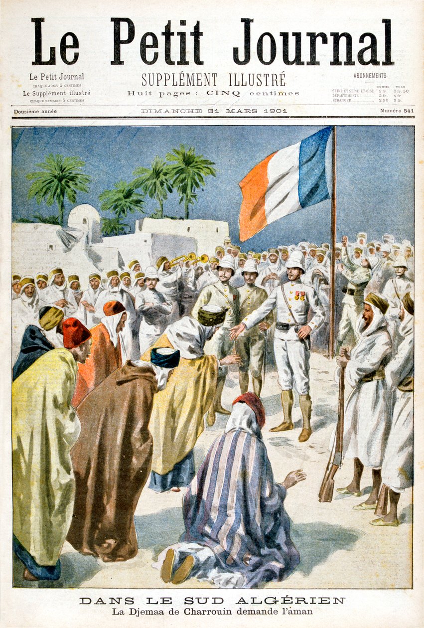 अल्जीरिया के दक्षिण में, जेमा डी चाराउरिन ने दया की माँग की, 1901 द्वारा अज्ञात
