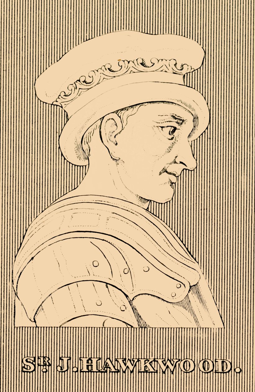 सीनियर जे, हॉकवुड, c1323-1394, 1830। द्वारा अज्ञात