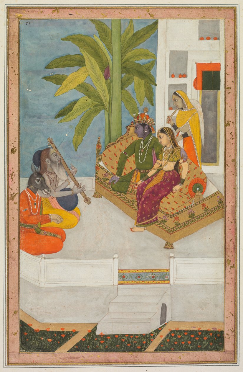 श्री राग: एक रागमाला श्रृंखला से एक चित्रण, सी। 1740. द्वारा अज्ञात