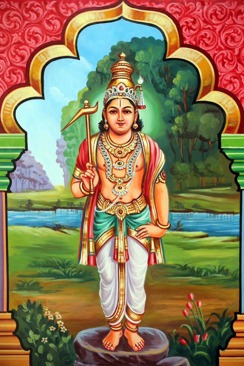 श्री वडापतिरा कालियाम्मन हिंदू मंदिर। विष्णु का अवतार। भगवान बलमारा 8वें अवतार। सिंगापुर द्वारा अज्ञात