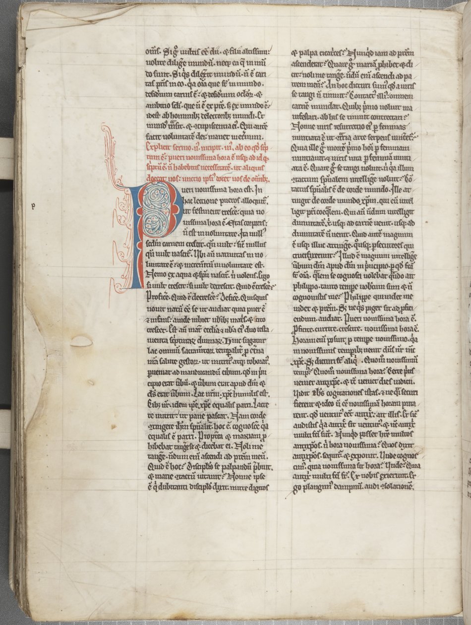 हिप्पो 'ओपेरा' के सेंट ऑगस्टाइन, c.1200 (चर्मपत्र पर कलम और स्याही) द्वारा अज्ञात