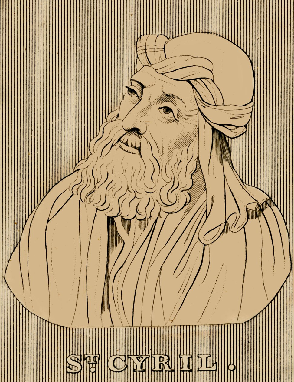 सेंट सिरिल, c376-444, 1830। द्वारा अज्ञात