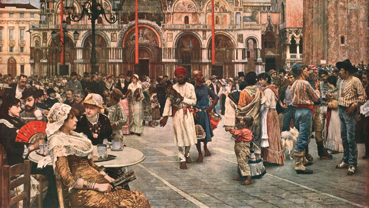 सेंट मार्क्स स्क्वायर, वेनिस, 1883, c1902। द्वारा अज्ञात