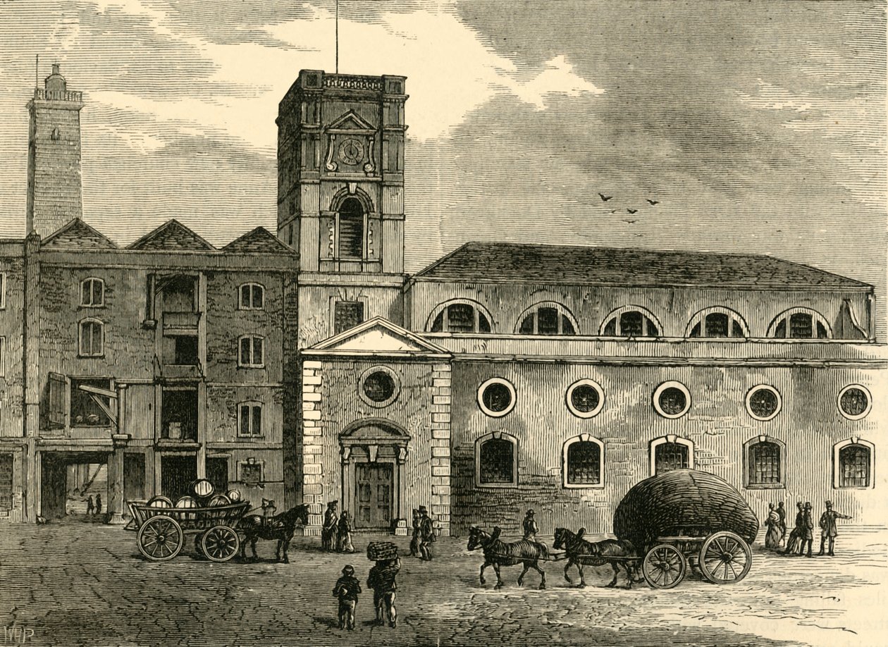 सेंट ओलेव्स चर्च, 1820 में, c1878। द्वारा अज्ञात
