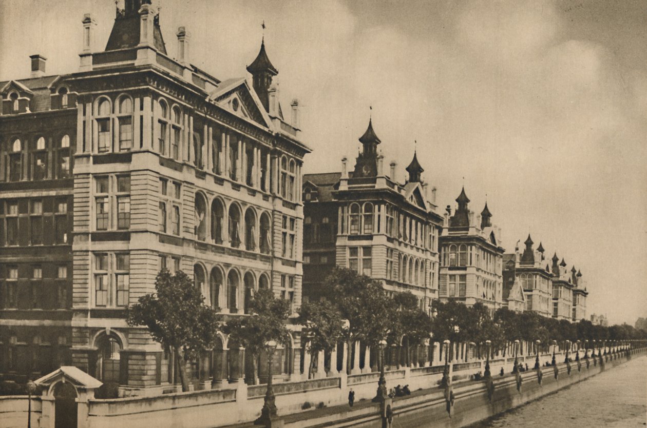 सेंट थॉमस हॉस्पिटल को साउथवार्क से लगभग 800 साल बाद हटाया गया, c1935। द्वारा अज्ञात