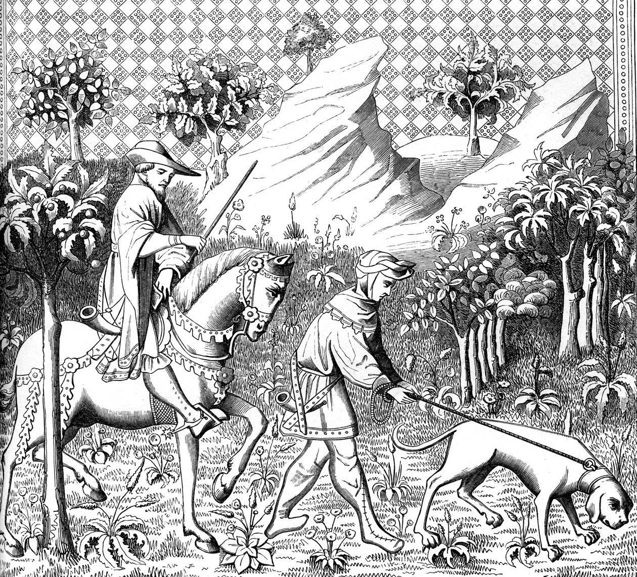 हरिण शिकार, 14 वीं शताब्दी 1849 द्वारा अज्ञात