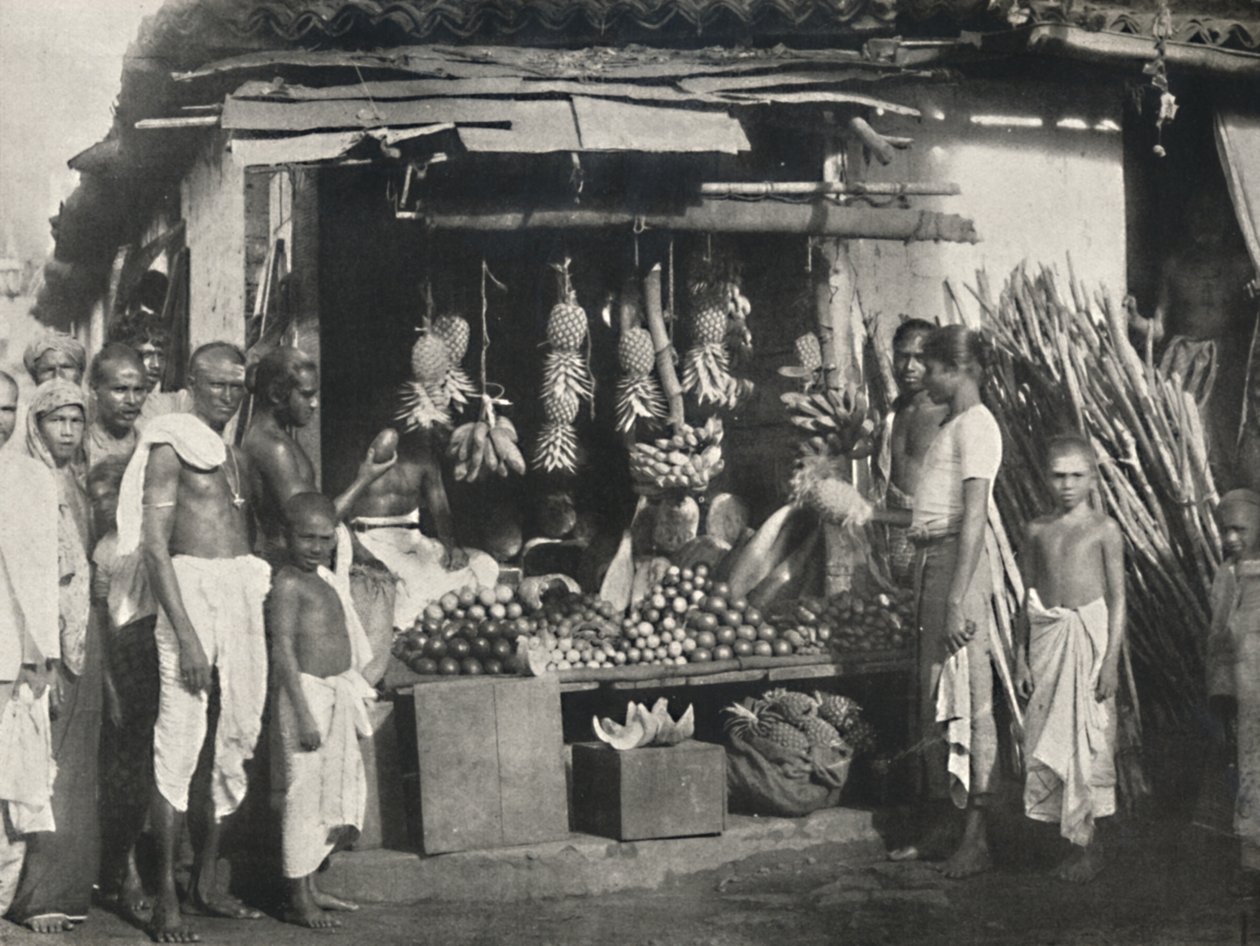 1926 में कोलंबो में एक फल विक्रेता का बूथ द्वारा अज्ञात