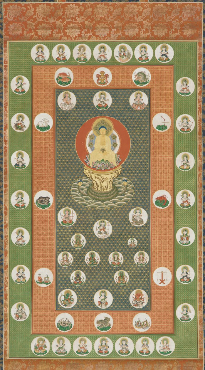 Star Mandala, Edo period, 1615-1868.  द्वारा अज्ञात