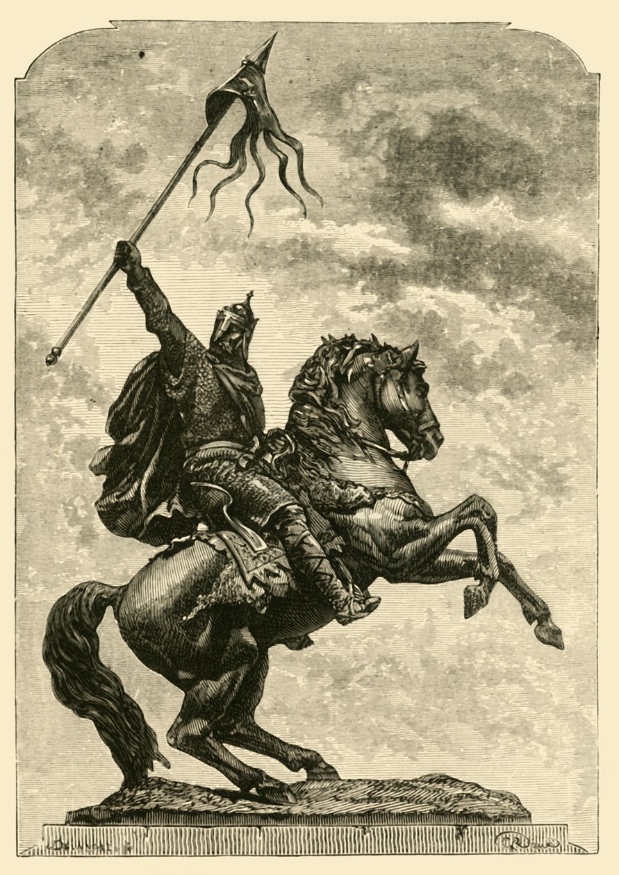 विलियम ऑफ द विजेता, फलाइज़, 1890 की प्रतिमा। द्वारा अज्ञात