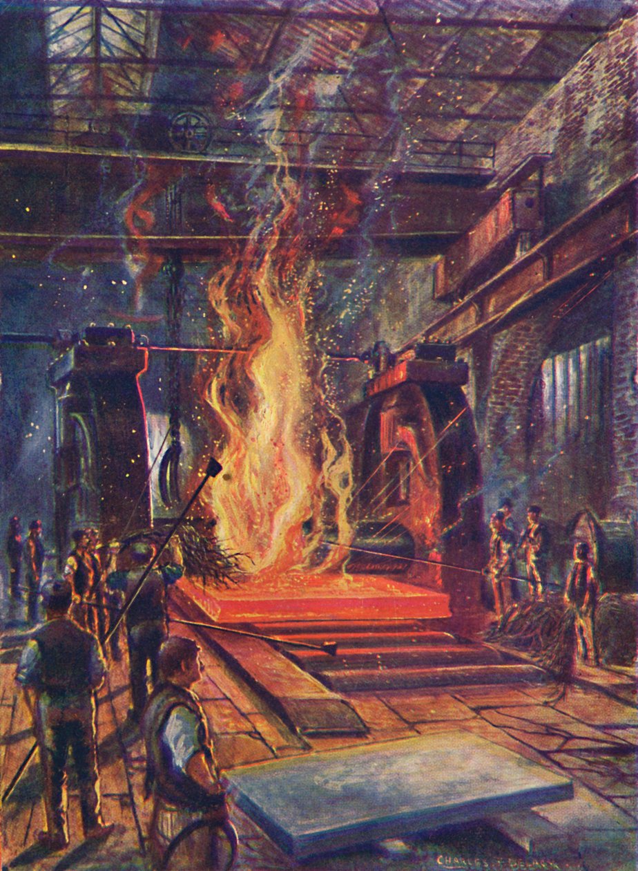 स्टील रोलिंग, c1917 द्वारा अज्ञात