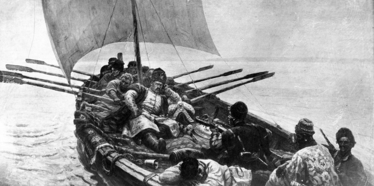 Stepan (Stenka) Razin' (1907) वासिली सुरिकोव द्वारा पेंटिंग - उनका आखिरी बड़ा कैनवास। द्वारा अज्ञात