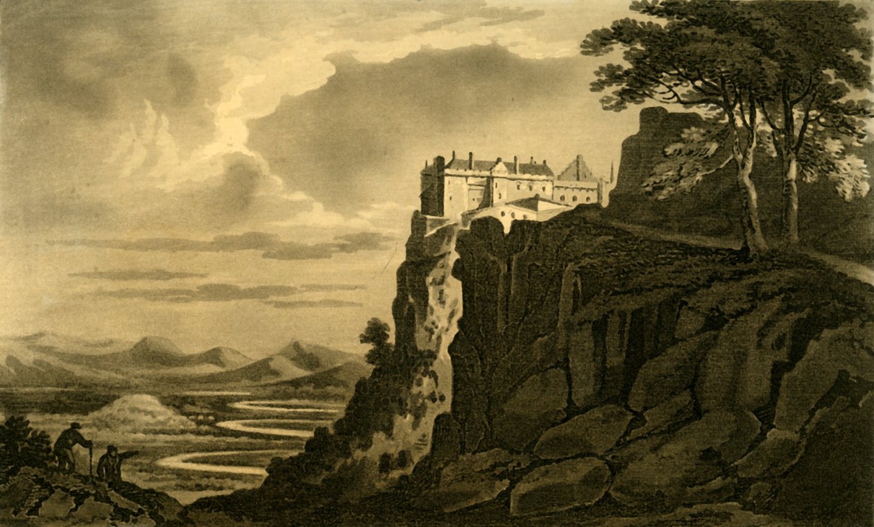 1802 में मोंटेथ का स्टर्लिंग कैसल और घाटी। द्वारा अज्ञात