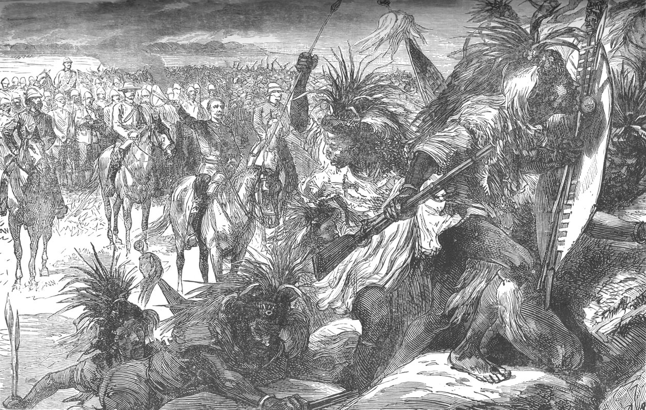 सेकुकुनिस गढ़ का तूफान: सर गार्नेट वोल्सले ने स्वेज़ियों की जयकार की, c1880 द्वारा अज्ञात