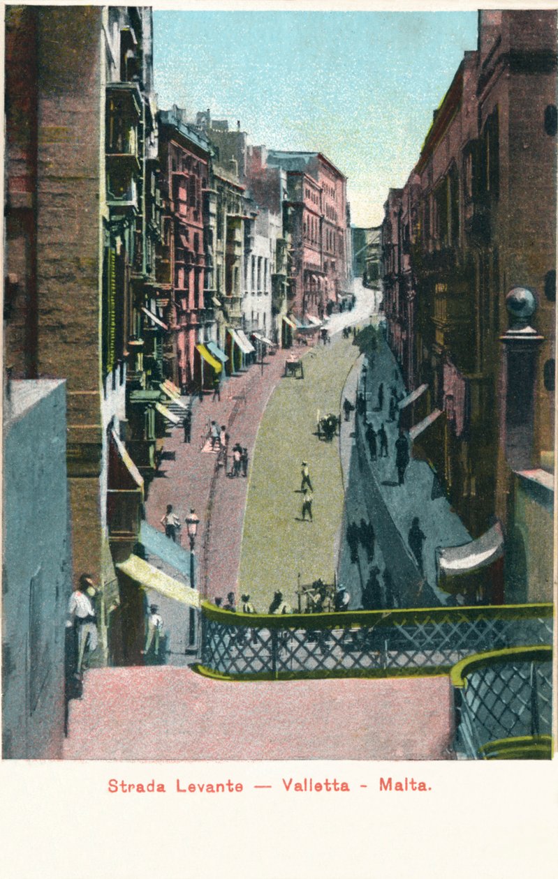 स्ट्राडा लेवाँटे - वैलेटा - माल्टा, c1900 द्वारा अज्ञात