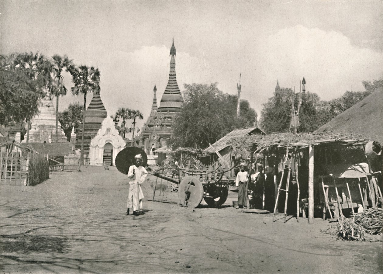 स्ट्रीट सीन, भामो, 1900। द्वारा अज्ञात