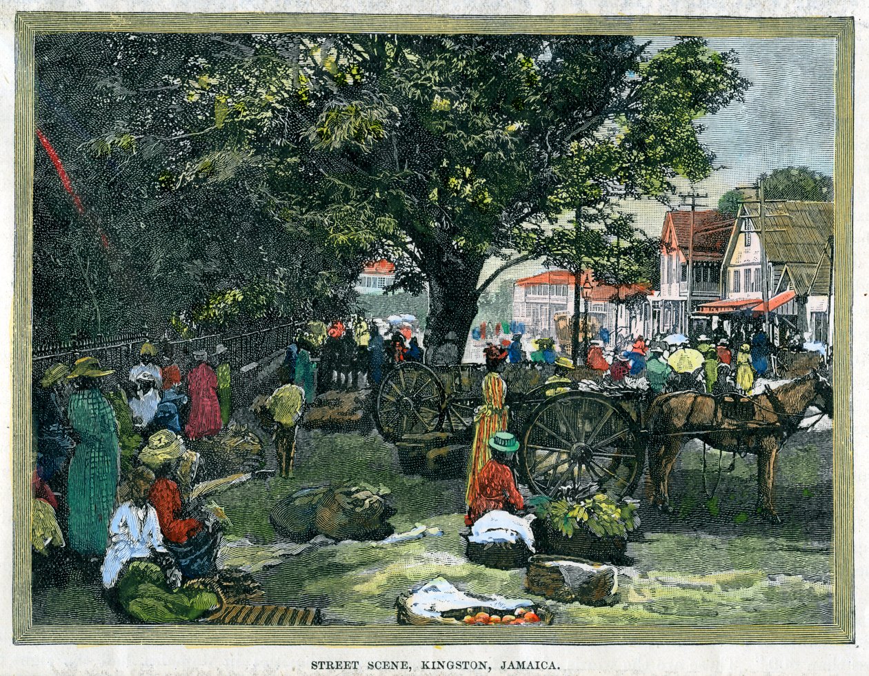 स्ट्रीट दृश्य, किंग्स्टन, जमैका, c1880 द्वारा अज्ञात
