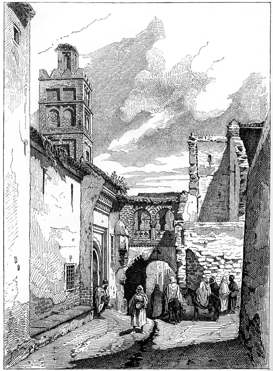 Tlemcen, अल्जीरिया में सड़क दृश्य, c1890 द्वारा अज्ञात
