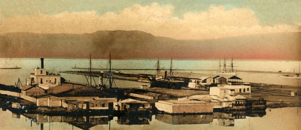स्वेज - द डॉक्स, c1918-c1939। द्वारा अज्ञात