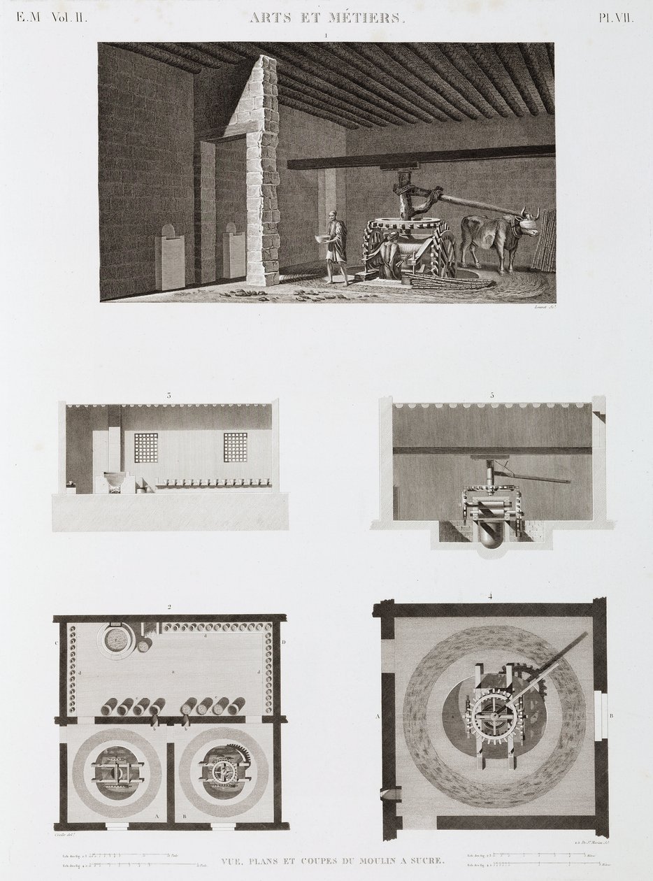 चीनी चीनी मिल, मिस्र, c 1798 द्वारा अज्ञात