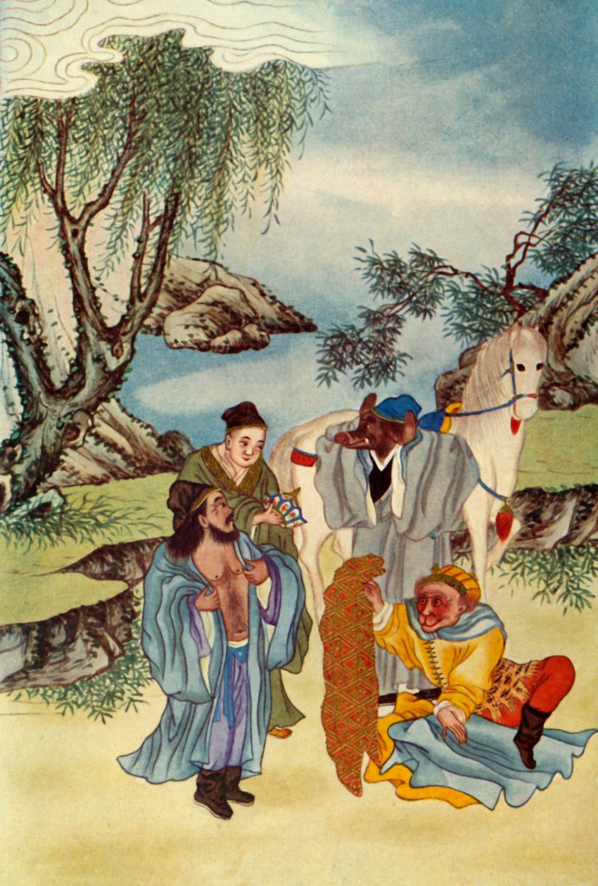 'सन ने अपने मालिक के लिए कपड़े चुराए', 1922। द्वारा अज्ञात