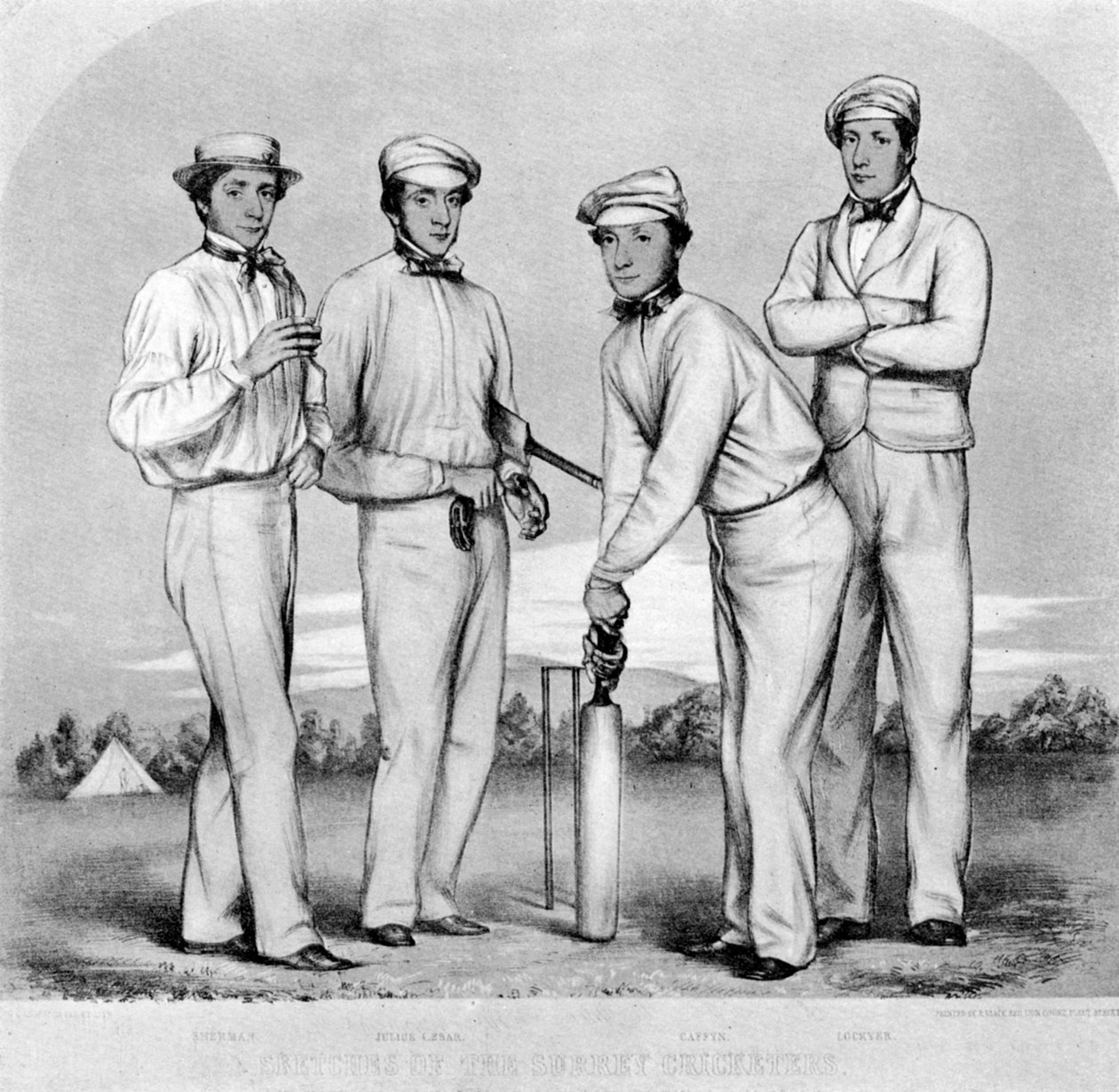 सरे क्रिकेटर्स, 1852 1912 द्वारा अज्ञात