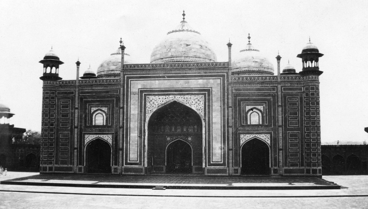 ताजमहल मस्जिद या मस्जिद, आगरा, भारत, 1916-1917 द्वारा अज्ञात
