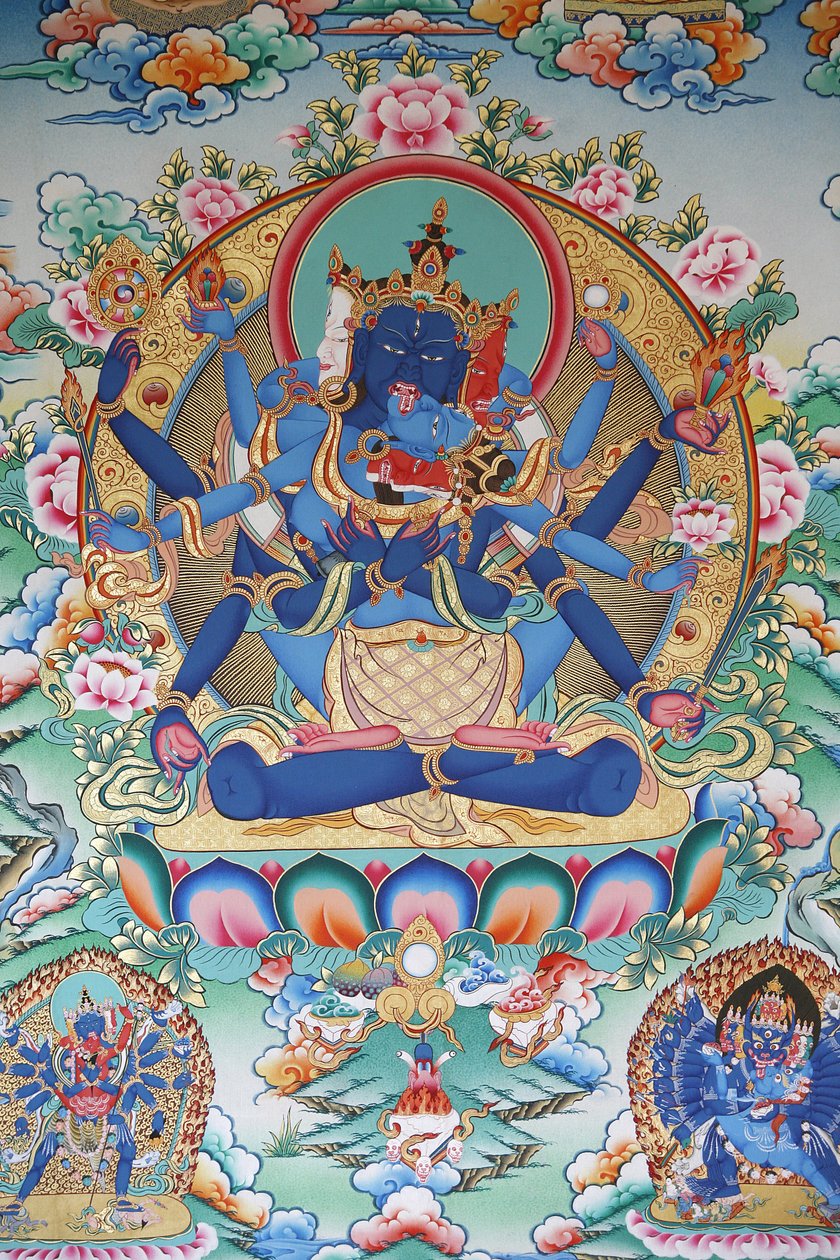 तंत्रवाद: तिब्बती तांत्रिक देवी। कोपन मठ, काठमांडू, नेपाल द्वारा अज्ञात