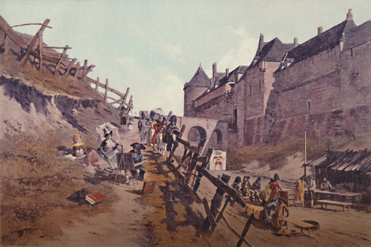 टारगेट प्रैक्टिस डायप्पे 1795, 1896 द्वारा अज्ञात