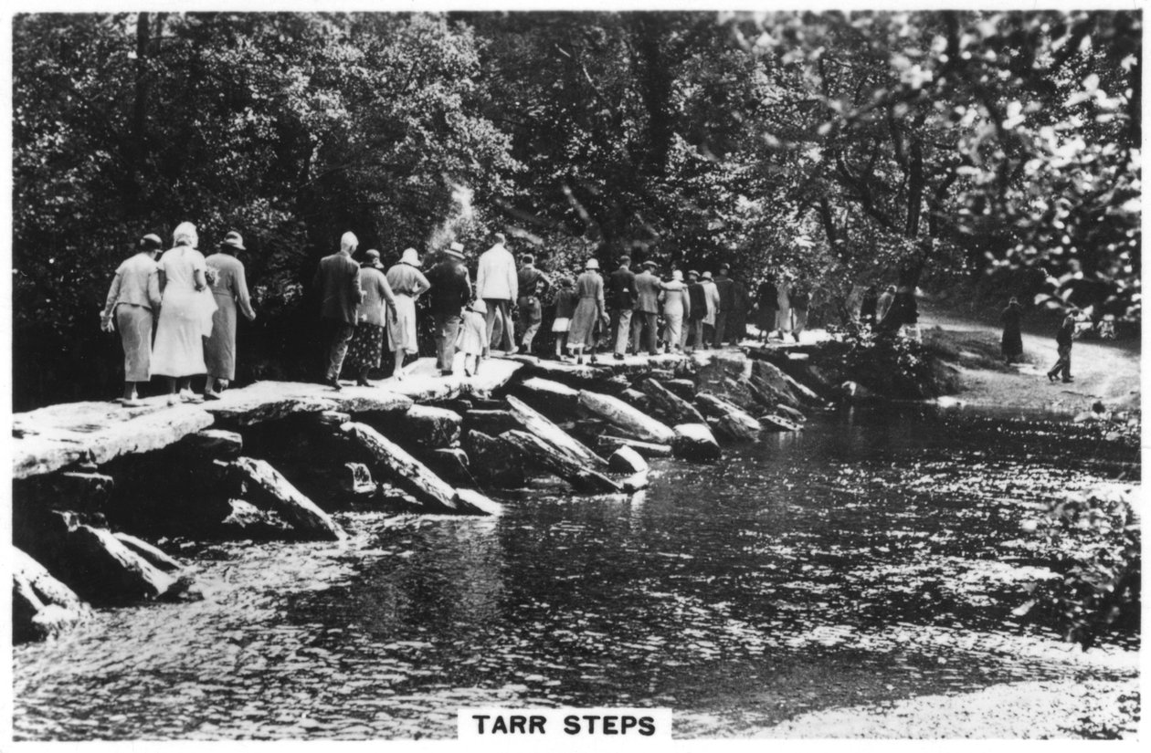 टार स्टेप्स, एक्समूर में नदी के तट पर, समरसेट, 1937 में द्वारा अज्ञात