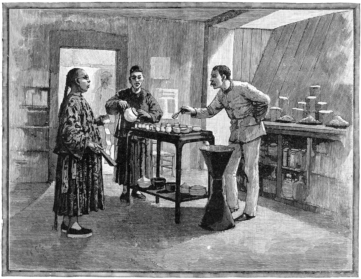 चीन में चाय चखना, 1888 द्वारा अज्ञात