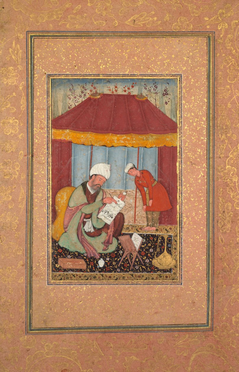 अपने पुतली के साथ शिक्षक, सी। 1595-1600। द्वारा अज्ञात