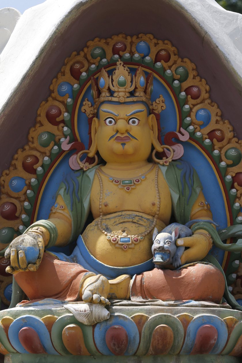 हजार बुद्धों का मंदिर। दशंग काग्यू लिंग मंडली। देवता। दज़म्बाला: द बुद्ध ऑफ़ वेल्थ, ला बोउले, फ्रांस द्वारा अज्ञात