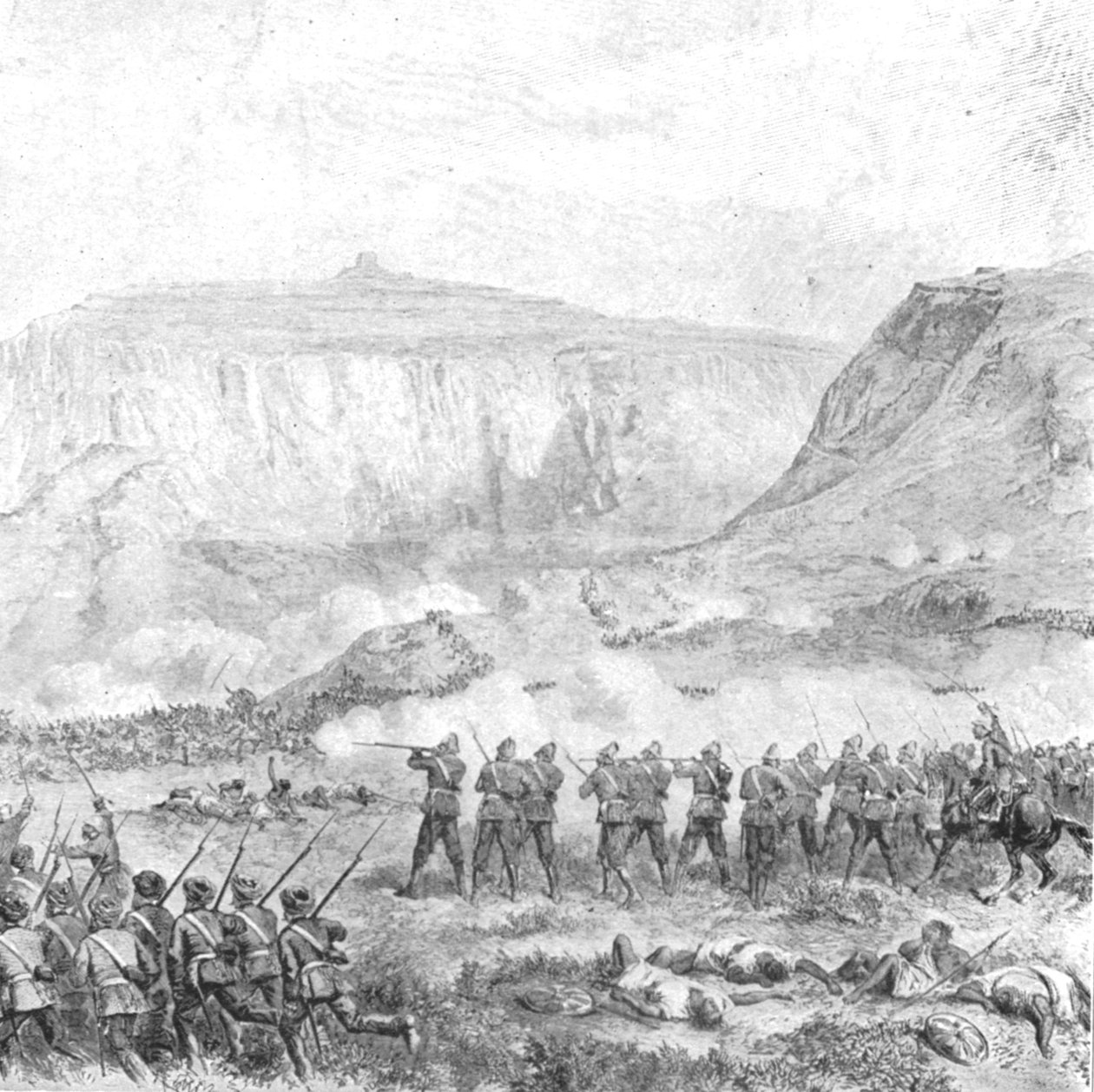 द एबिसिनियन एक्सपेडिशन, 1868: गुड फ्राइडे, 10 अप्रैल, 1901 को आरोग्य की लड़ाई। द्वारा अज्ञात