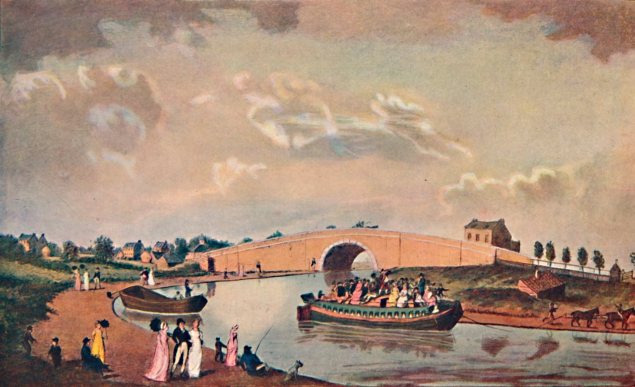 पेडिंगटन नहर पर आवास पट्टी, 1801, 1904 द्वारा अज्ञात