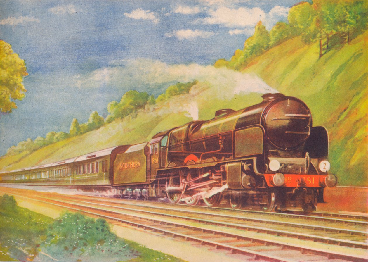 ऐस अटलांटिक कोस्ट एक्सप्रेस, एसआर, वेयब्रिज कटिंग, 1940 में द्वारा अज्ञात
