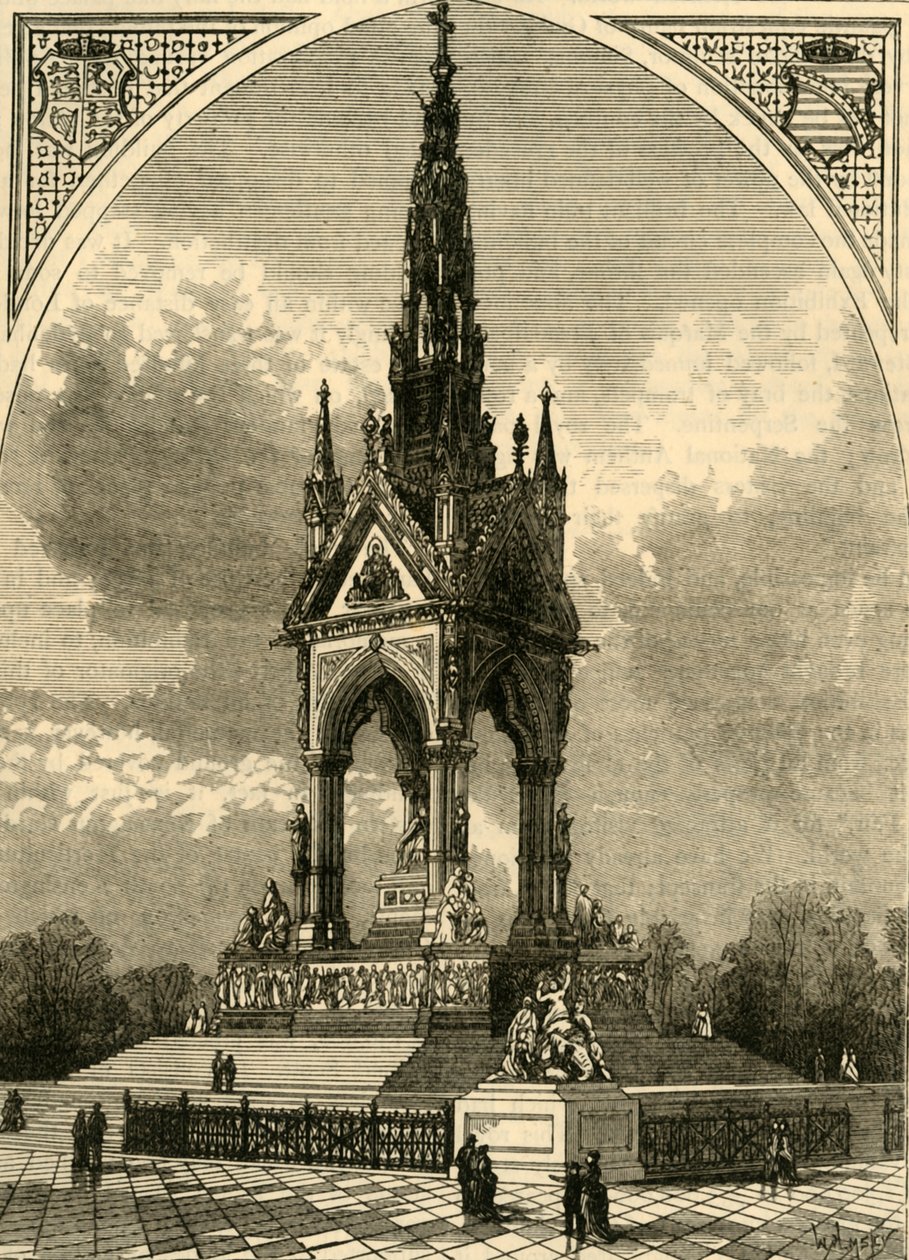 अल्बर्ट मेमोरियल, c1876। द्वारा अज्ञात