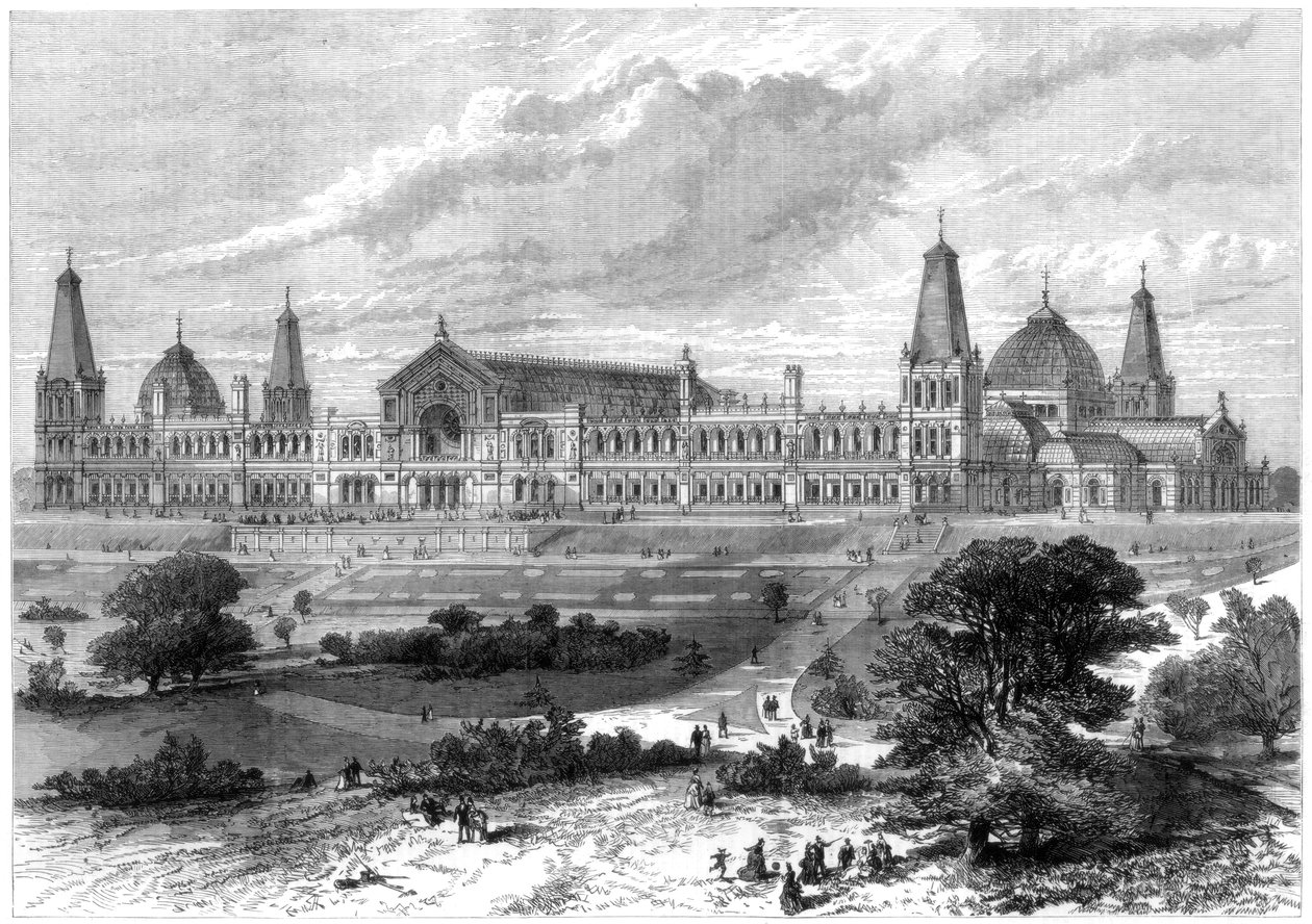 एलेक्जेंड्रा पैलेस, मुस्वेल हिल, लंदन, 1875 द्वारा अज्ञात