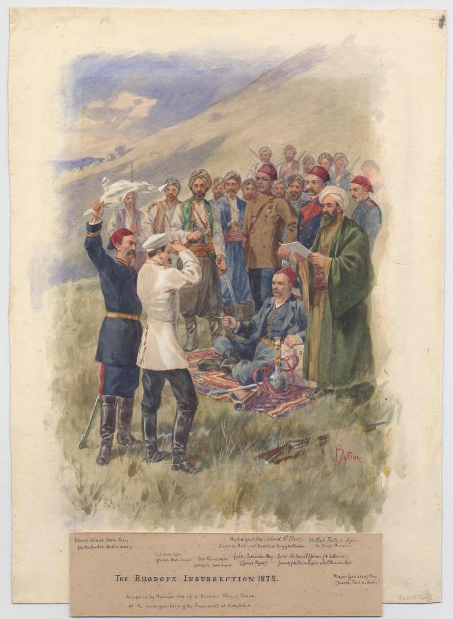 अप्रैल विद्रोह 1878. विद्रोहियों के मुख्यालय में वार्ता, 1878 द्वारा अज्ञात