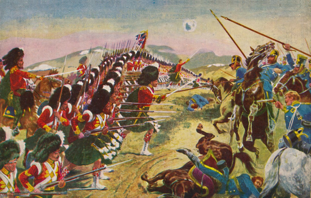 आर्गिल और सदरलैंड हाइलैंडर्स। बालाक्लाव, 1854, 1939 में पतली लाल रेखा द्वारा अज्ञात