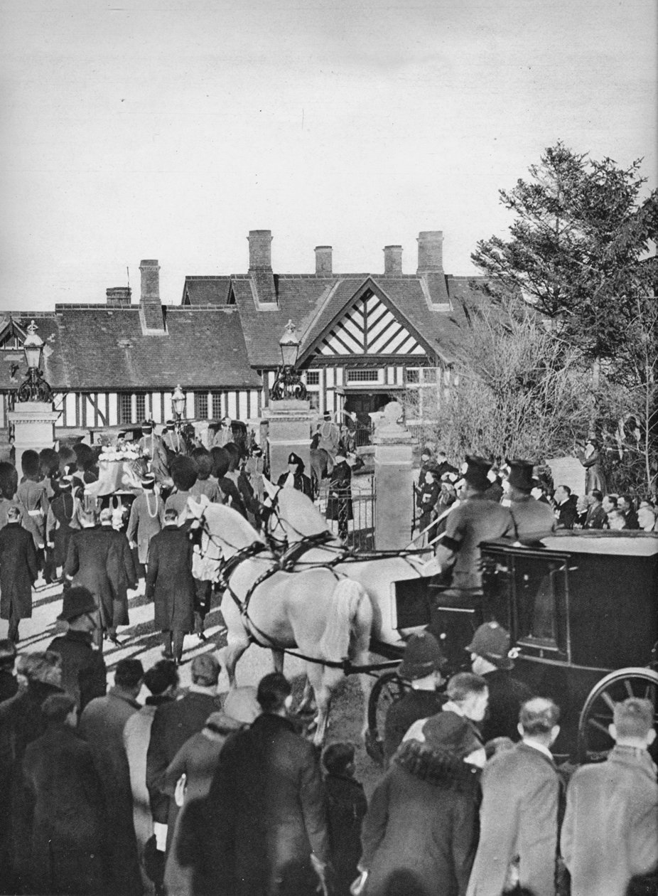 1936 में वोलफेरटन स्टेशन पर किंग जार्ज ताबूत का आगमन द्वारा अज्ञात