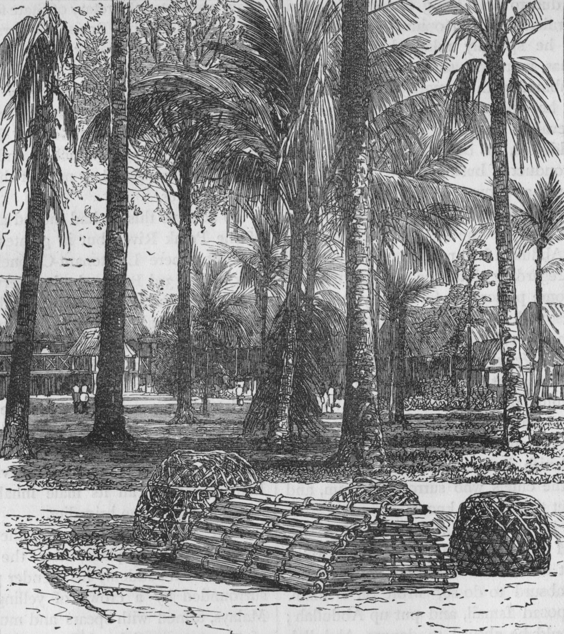 रेजिडेंसी में बैरक, मिस्टर बर्च और कैप्टन इनेस की कब्रों के साथ, 1876, c1880 द्वारा अज्ञात