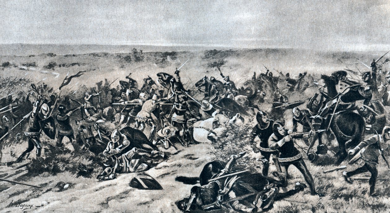 क्रेसी की लड़ाई, 26 अगस्त 1346, 1910 द्वारा अज्ञात