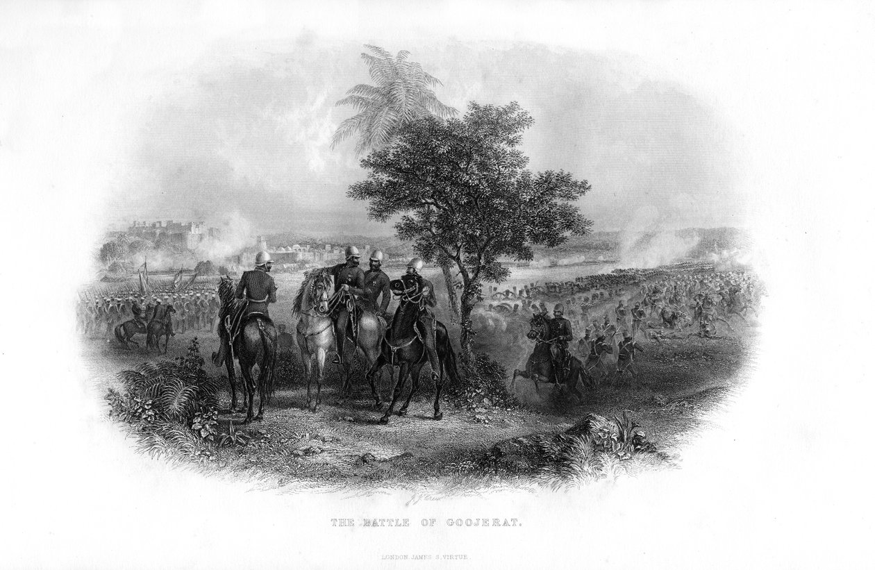 गोजरैट की लड़ाई, 1849, 19 वीं शताब्दी द्वारा अज्ञात