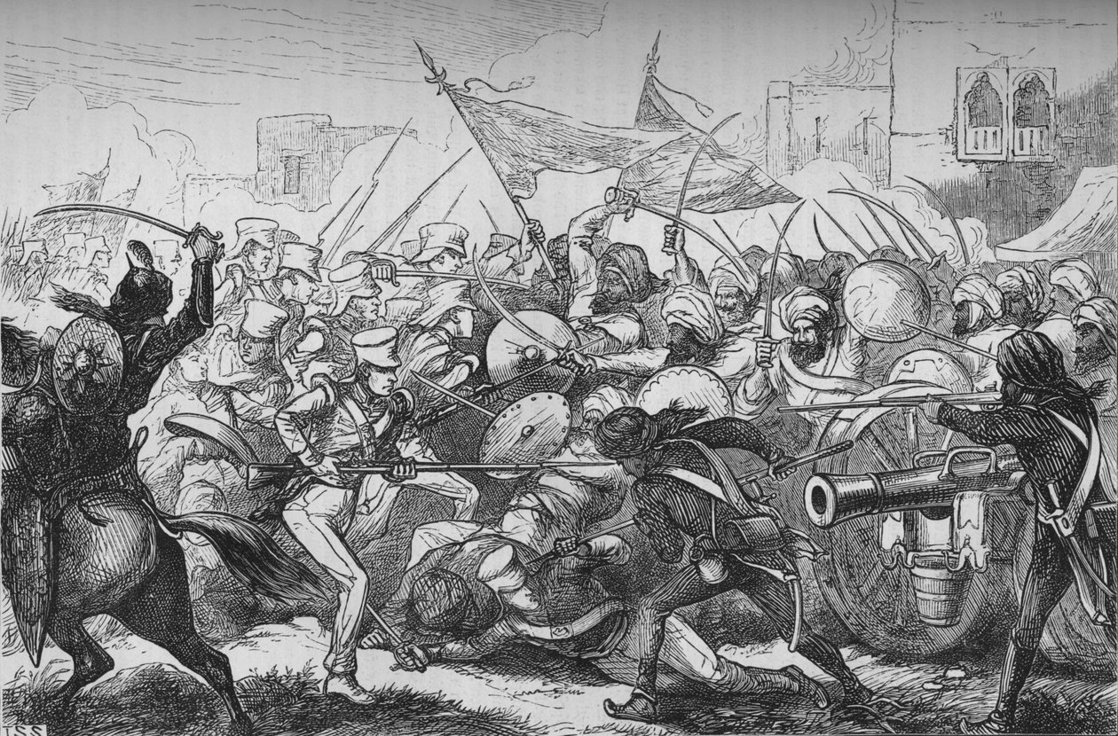 गोजरैट की लड़ाई, सी 1880 द्वारा अज्ञात