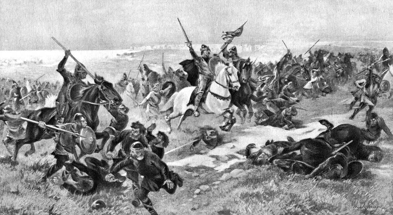 हेस्टिंग्स की लड़ाई, 14 अक्टूबर 1066, 1910 द्वारा अज्ञात