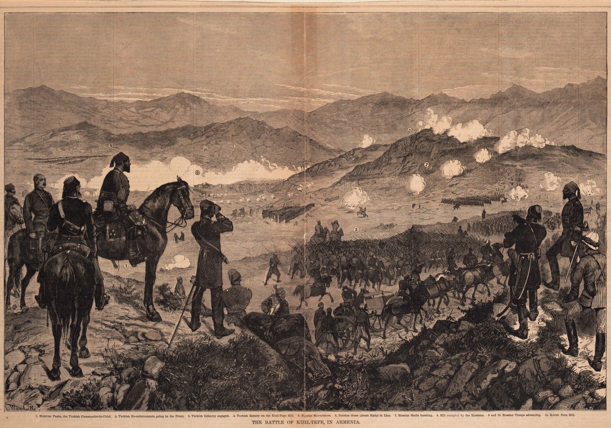 25 जून, 1877, 1877 को किज़िल-टेप की लड़ाई द्वारा अज्ञात