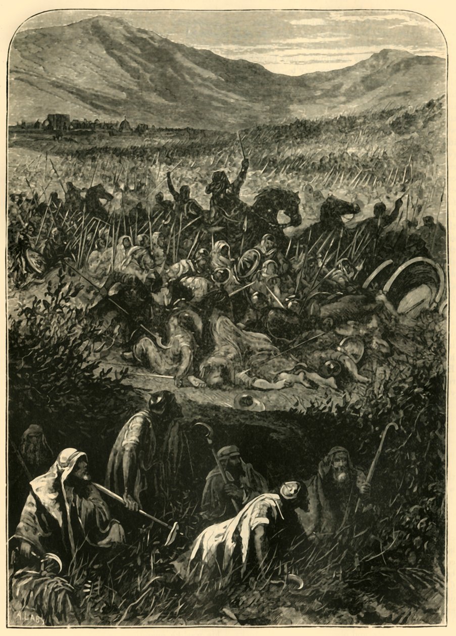 1890 की मिचमैश की लड़ाई। द्वारा अज्ञात
